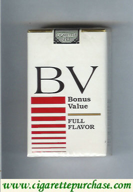 BV Bonus Value cigarette Full Flavor soft box USA